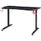 Lorell Gaming Desk, w/Monitor Shelf/Hooks, 48"x26"x36", Black LLR84393 - alternate 5